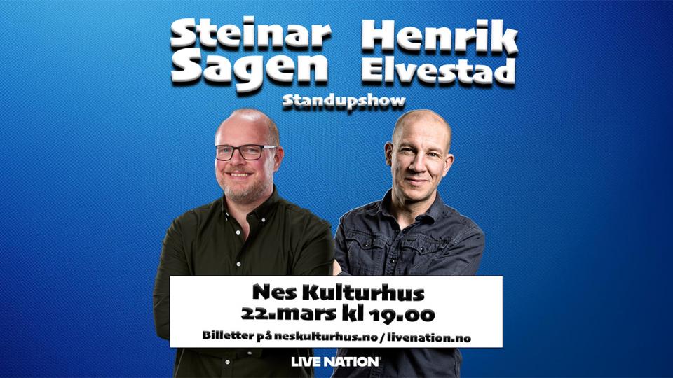 Plakat Steinar Sagen & Henrik Elvestad