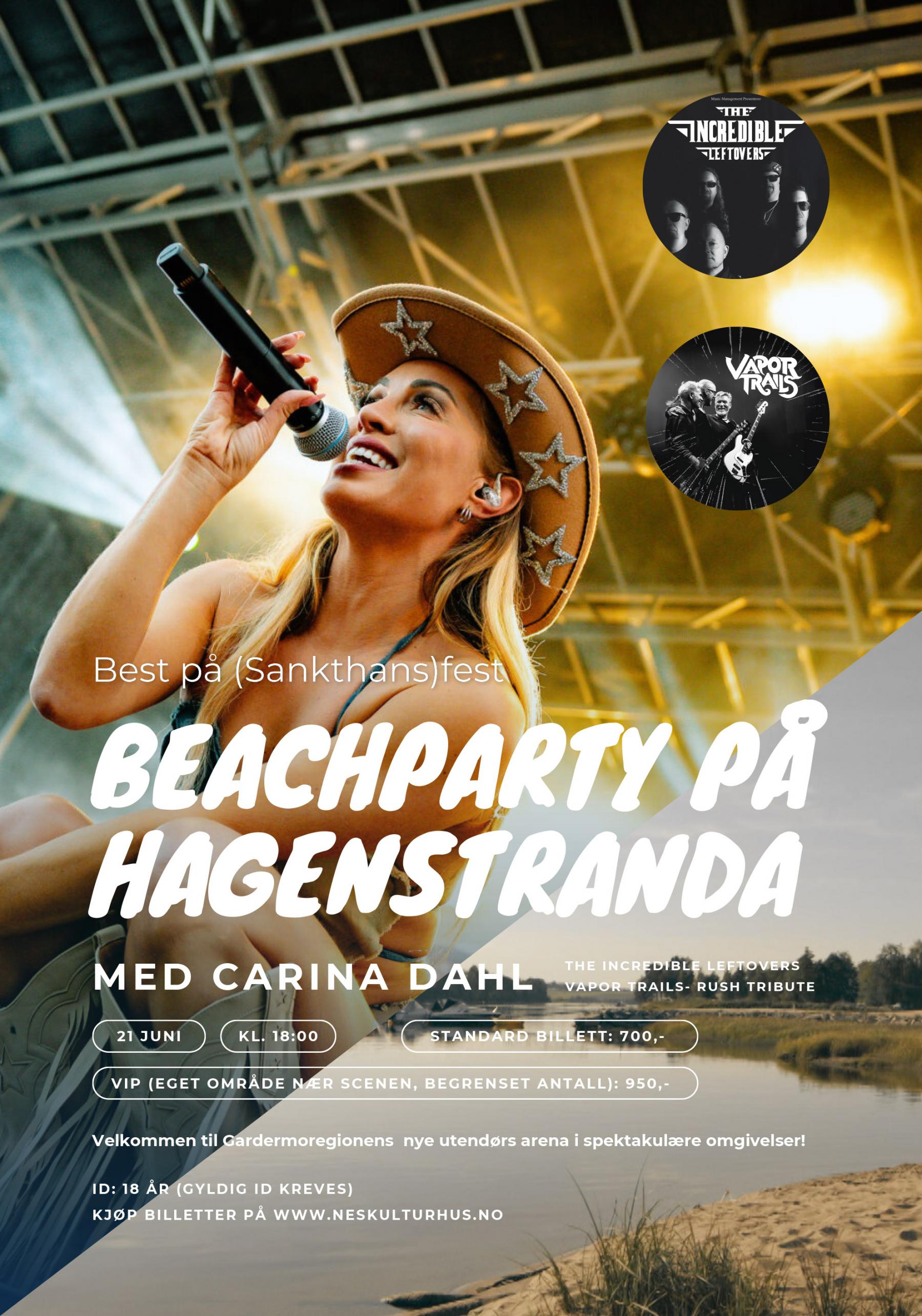 Plakat Sankthansfeiring på Hagenstranda