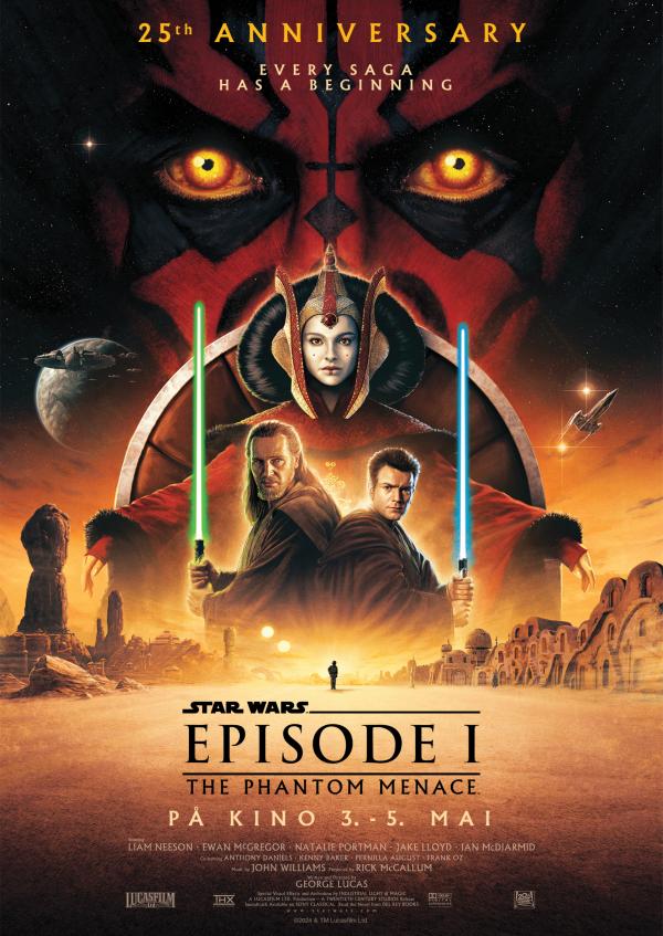 Plakat Star Wars Episode 1: The Phantom Menace 25 års jubileum